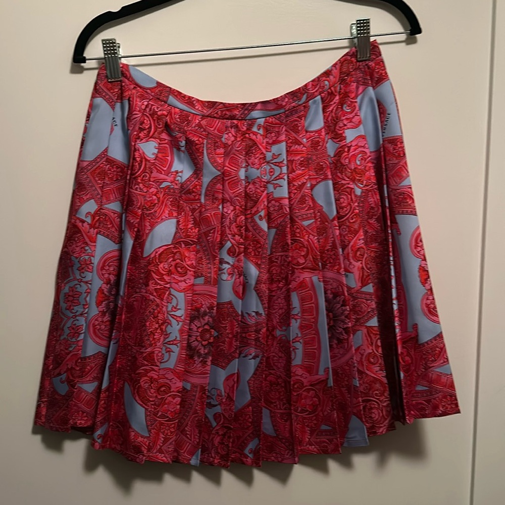 Versace silk pleated skirt